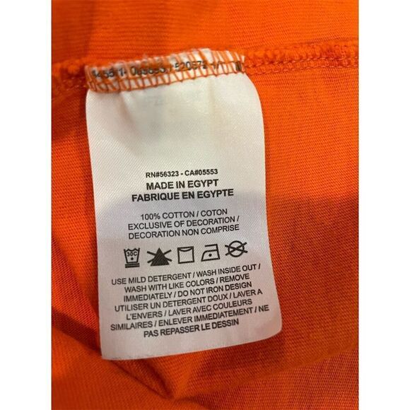 Nike Ladies Orange Owl Graphic Tee Shirt Size M Short Sleeve - Picture 5 of 6